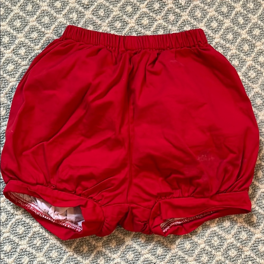 Red Bloomer Shorts